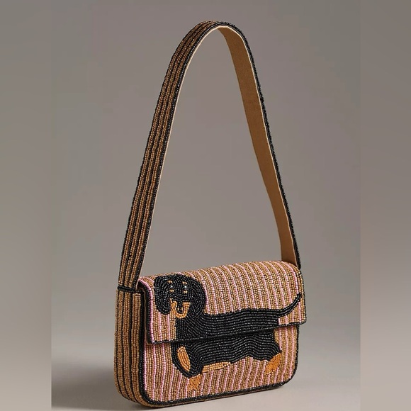 Price Firm - ANTHRO Fiona Beaded Bag - Dachshund - Picture 3 of 15